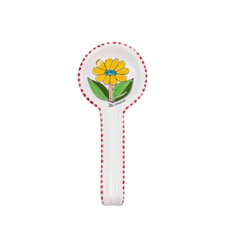 Round spoon rest Folk Daisy Round spoon rest Folk Daisy